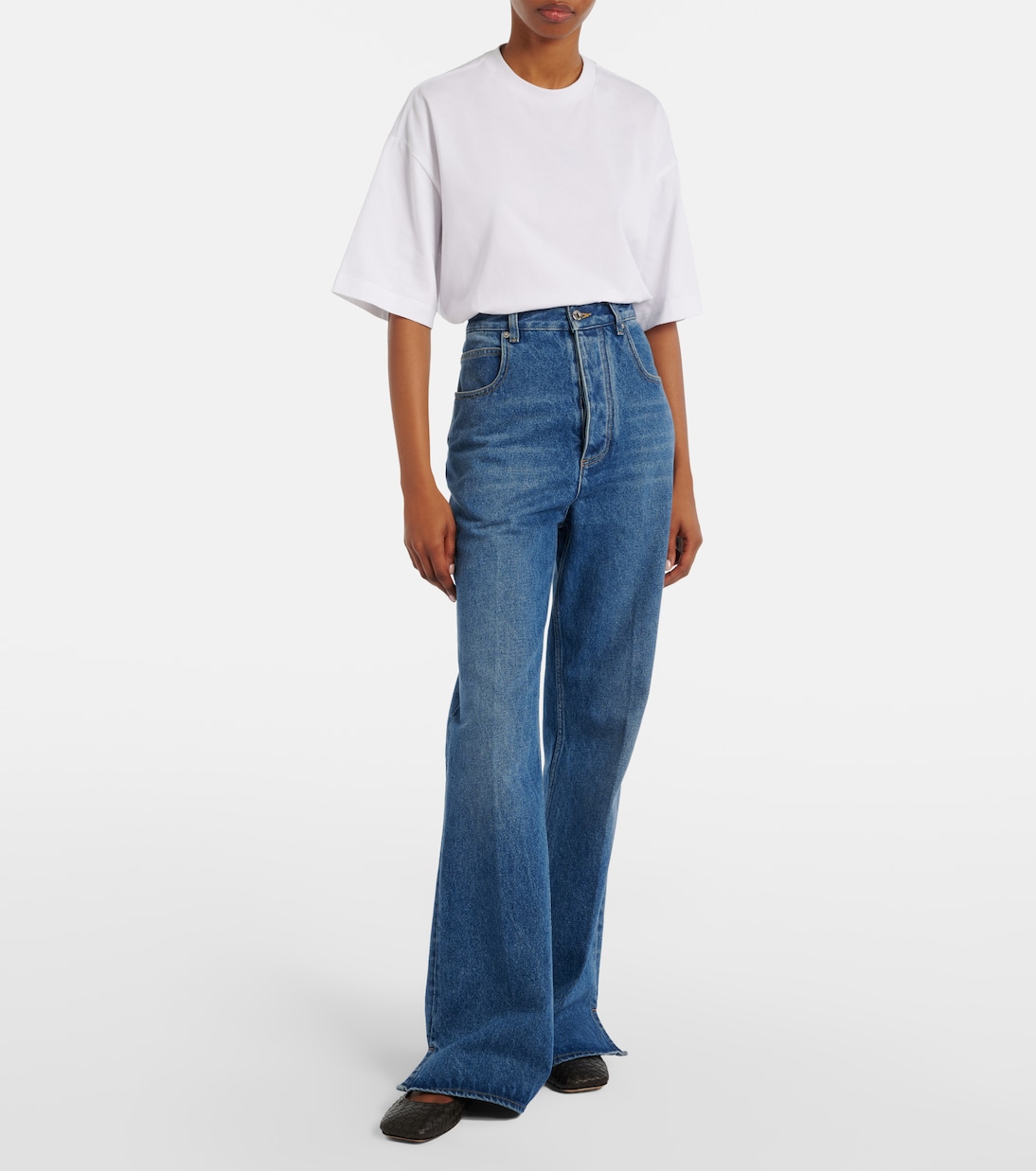 Jeans flared a vita alta | Bottega Veneta