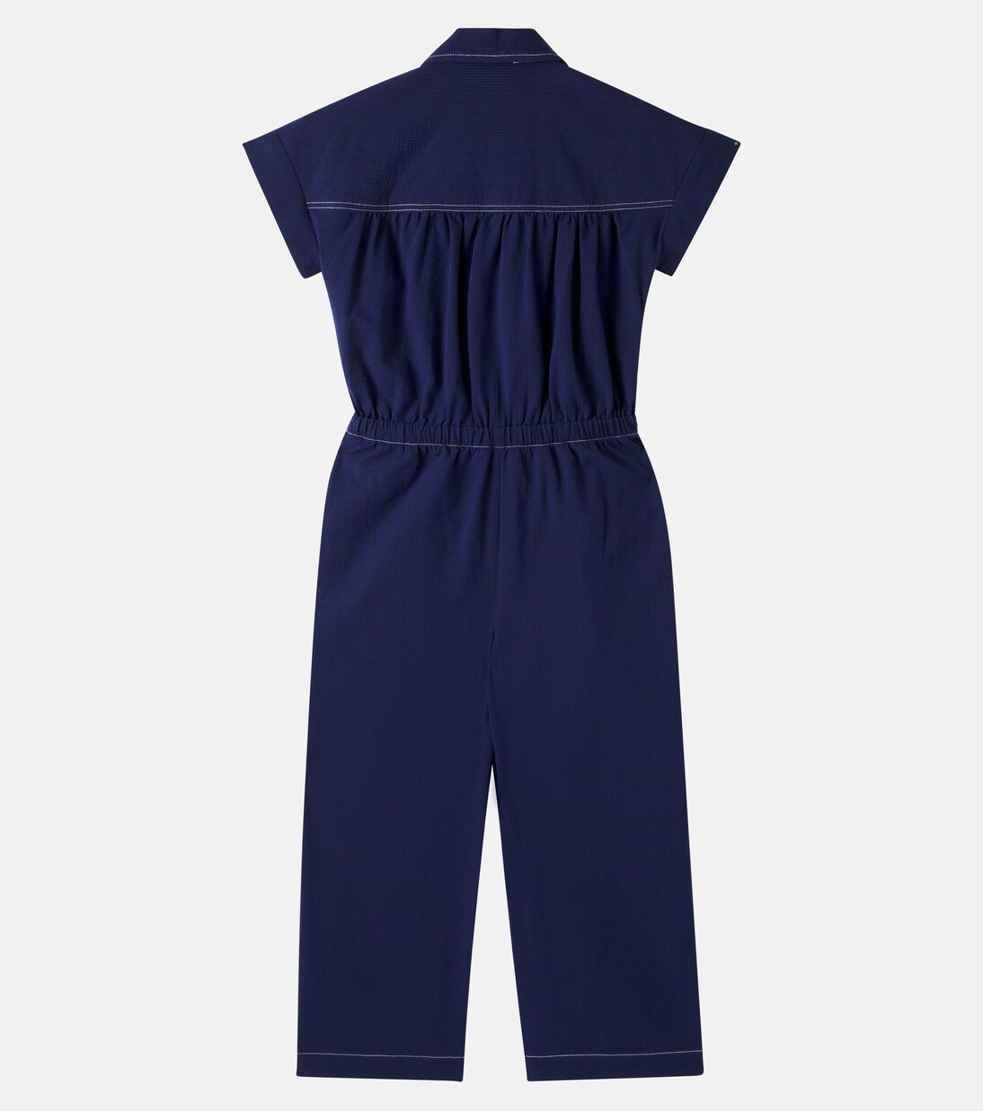 Lania cotton seersucker jumpsuit | Bonpoint