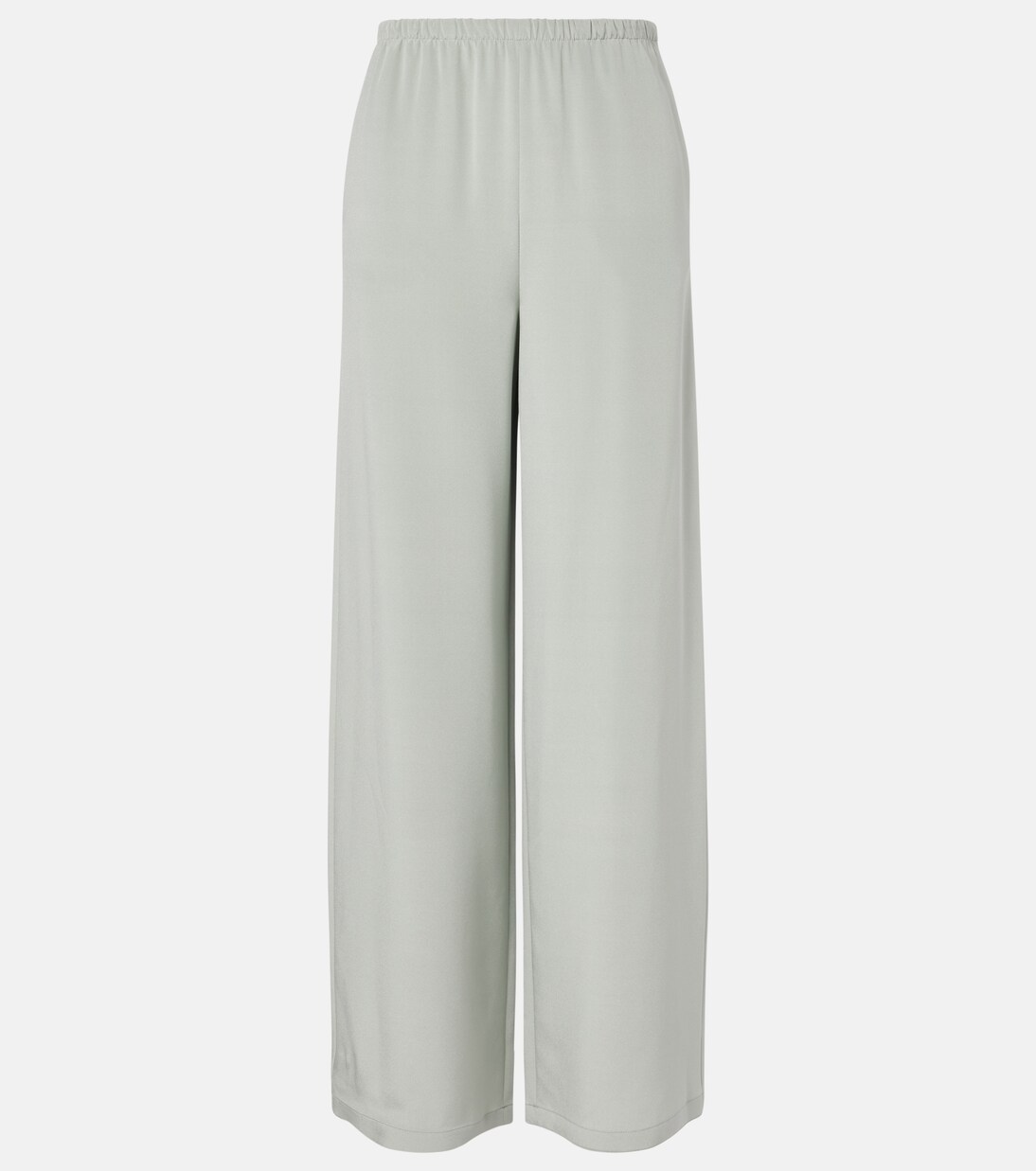 Pantalon ample en satin de soie mélangé | Max Mara
