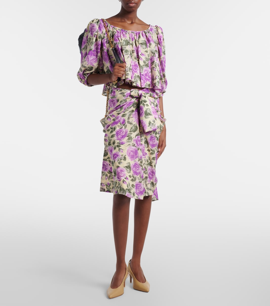 Bedrucktes Top aus Seide | Chloé