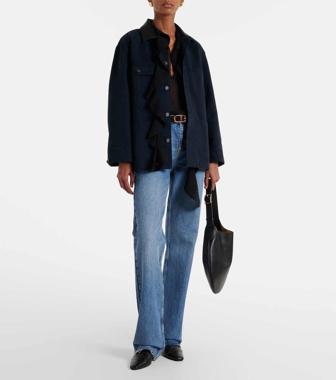 Jagger Medium leather shoulder bag | Nili Lotan