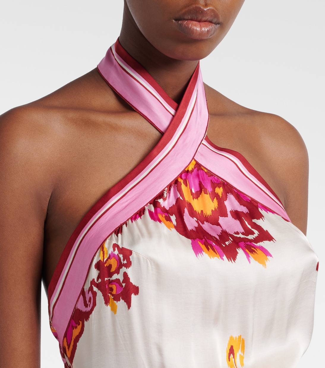 Manon印花缎布迷你连衣裙 | Poupette St Barth