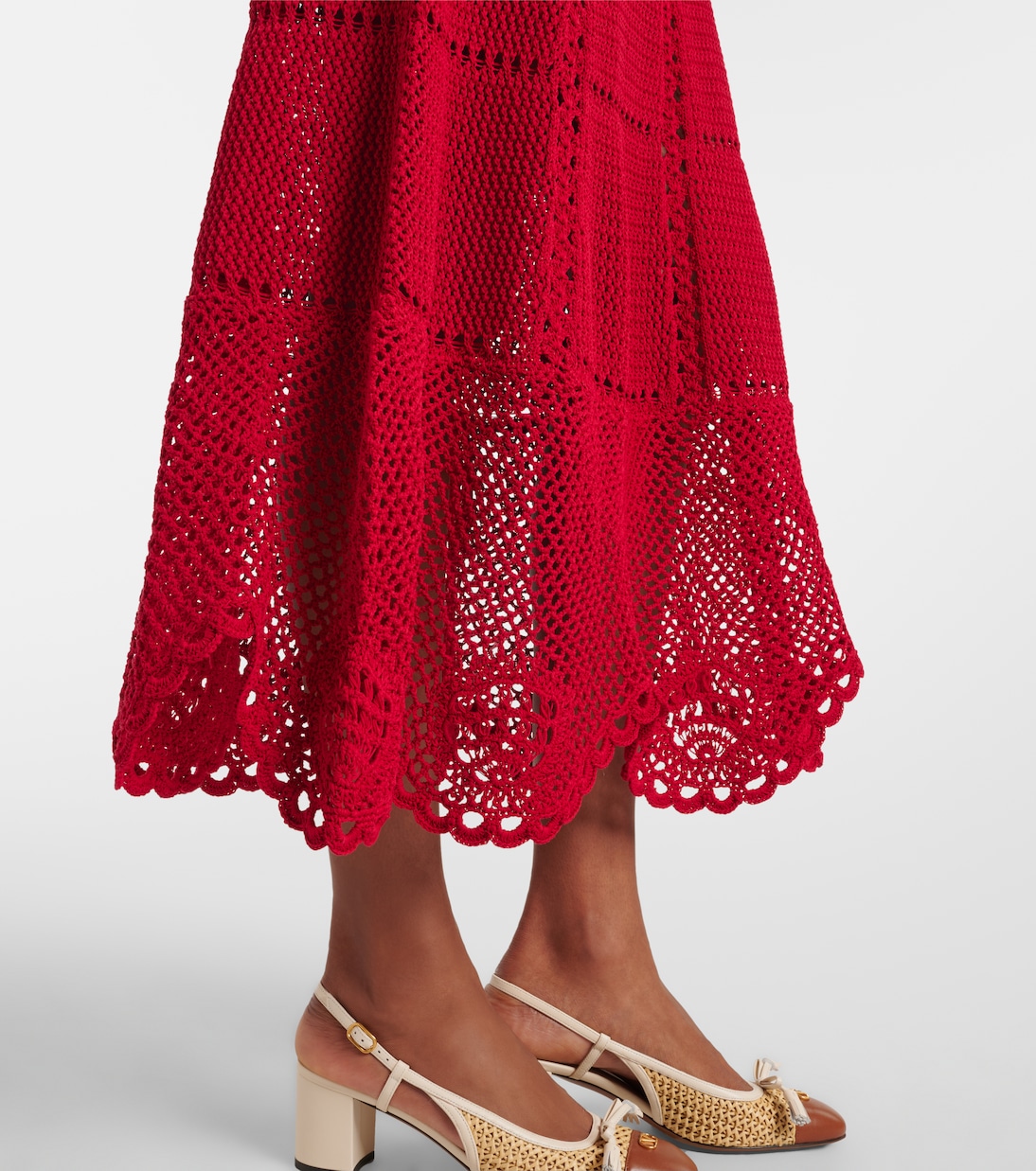 Cotton crochet minidress | Erdem