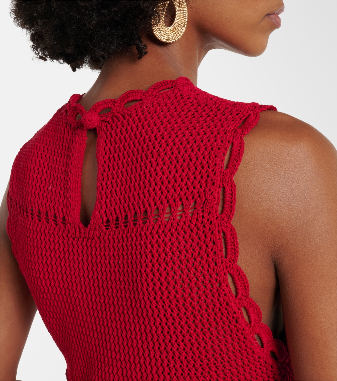 Cotton crochet minidress | Erdem