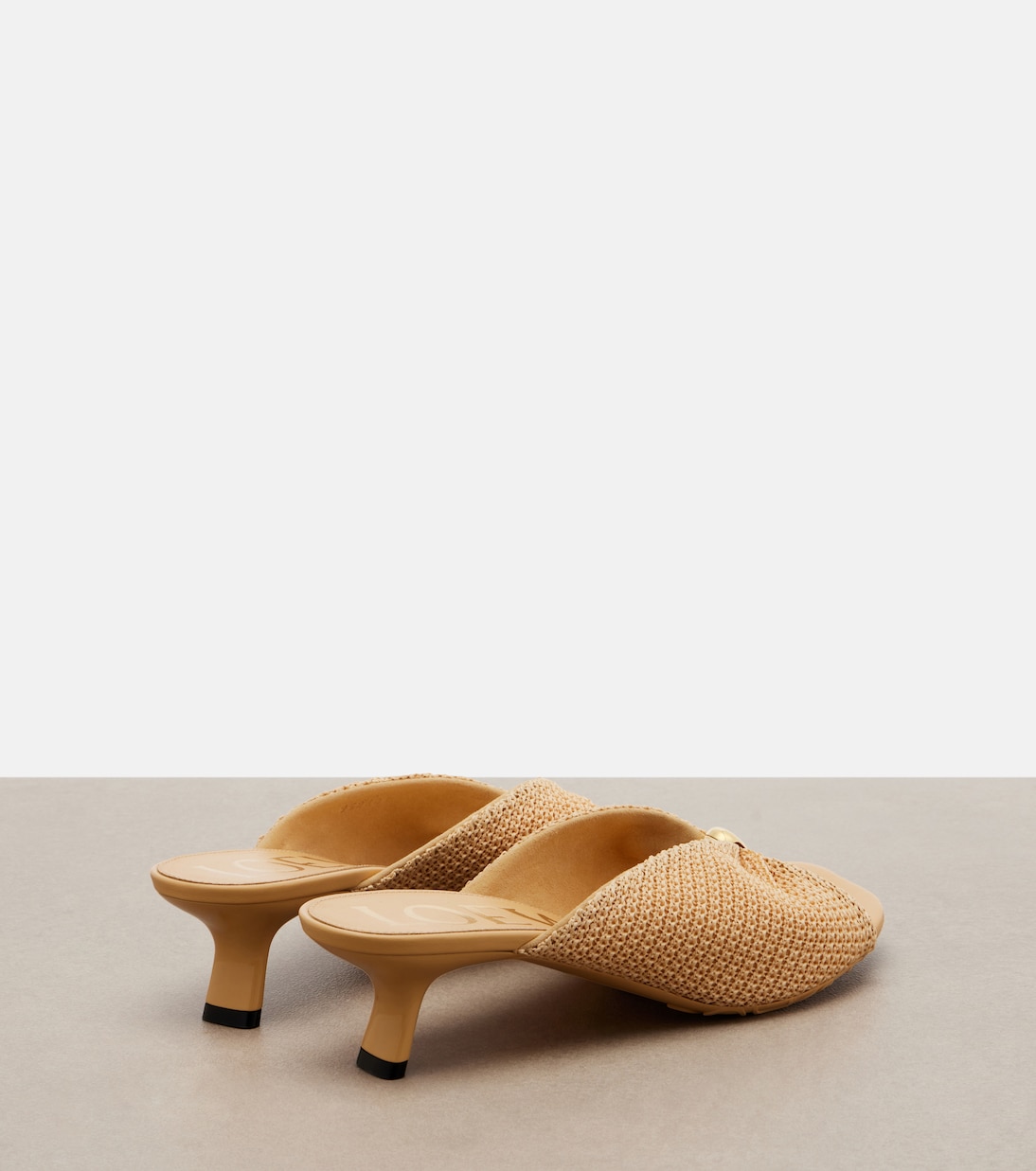 Paula's Ibiza Pebble Soft mules | Loewe