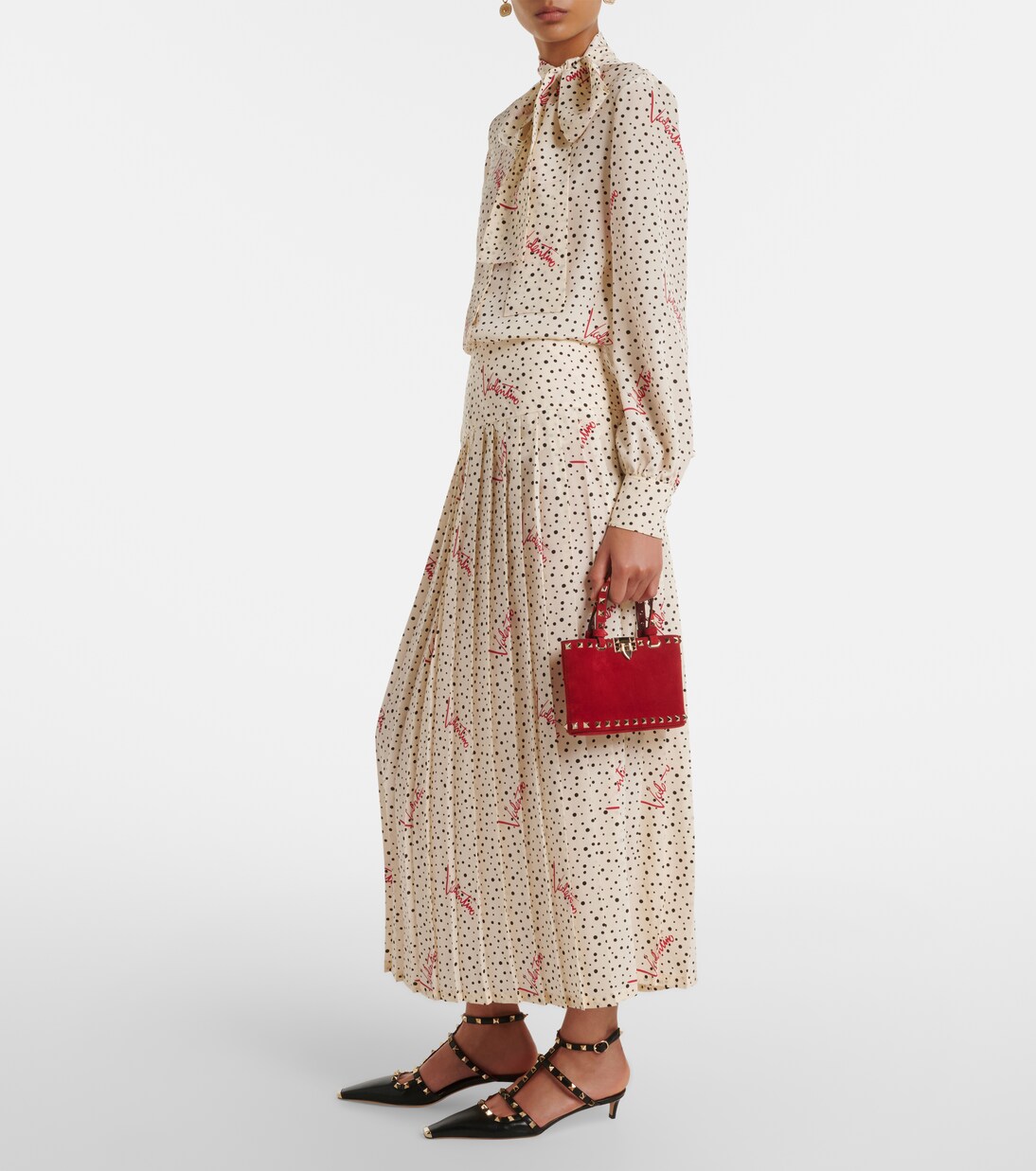 Rockstud Mini suede tote bag | Valentino Garavani