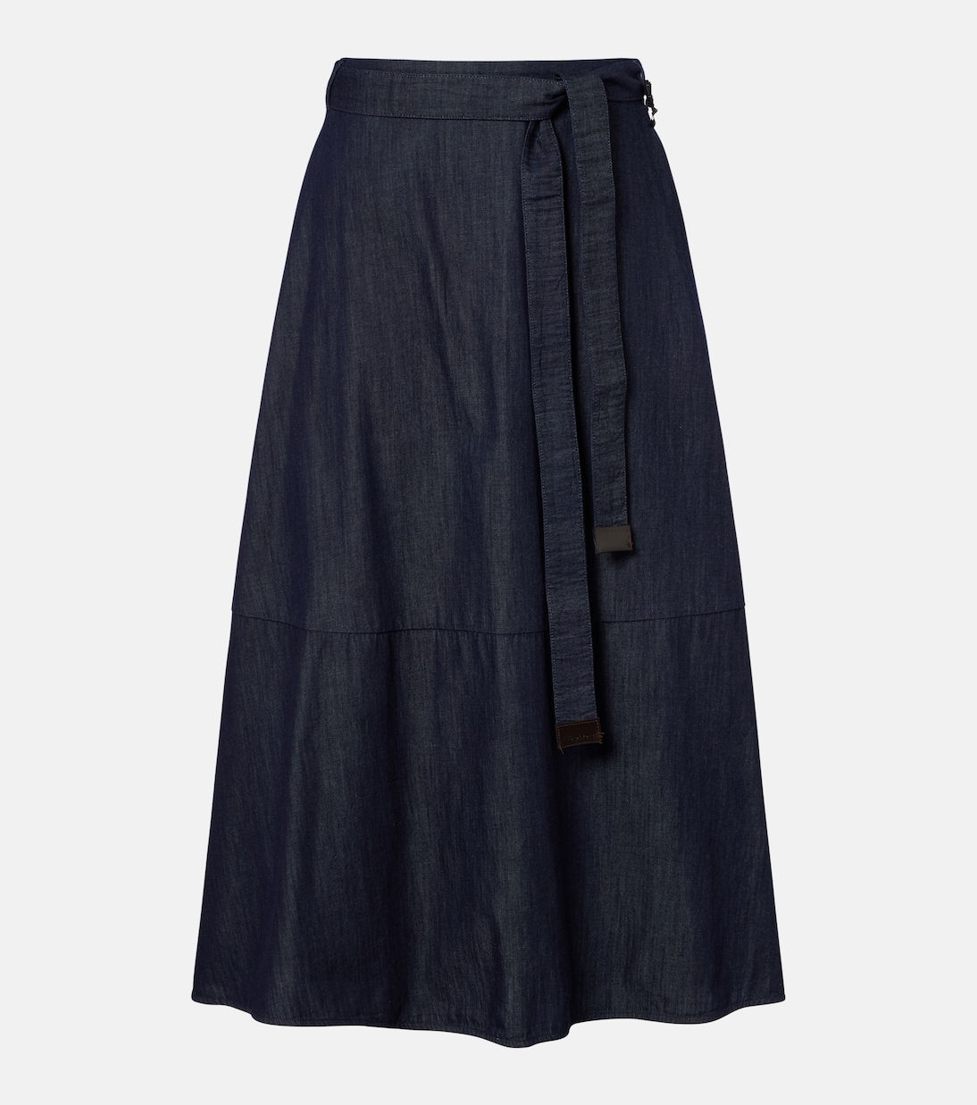 Belted denim midi skirt | 'S Max Mara