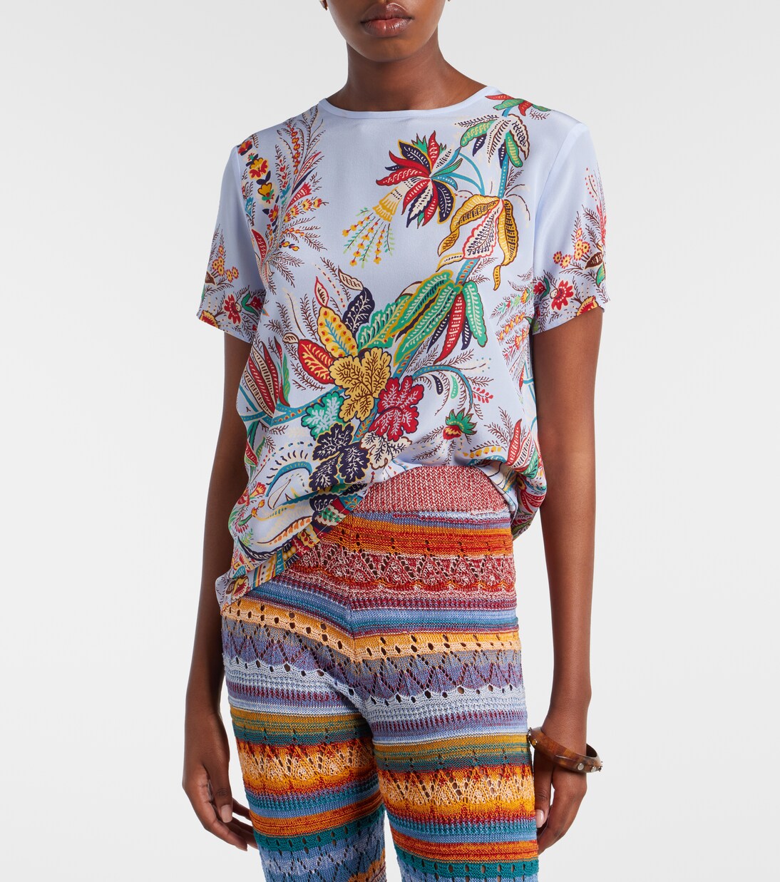 Top aus Crêpe de Chine aus Seide | Etro