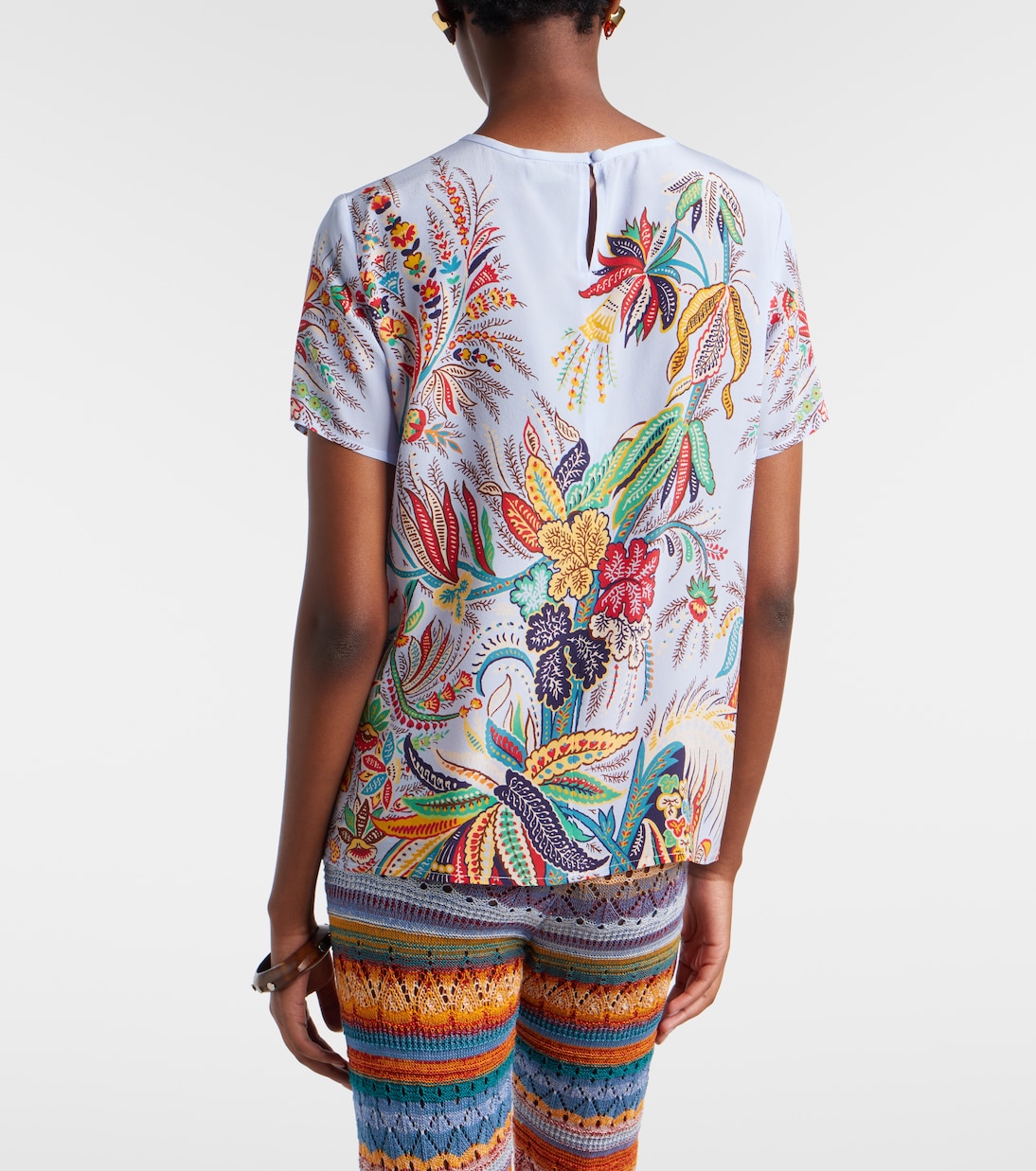 Top aus Crêpe de Chine aus Seide | Etro
