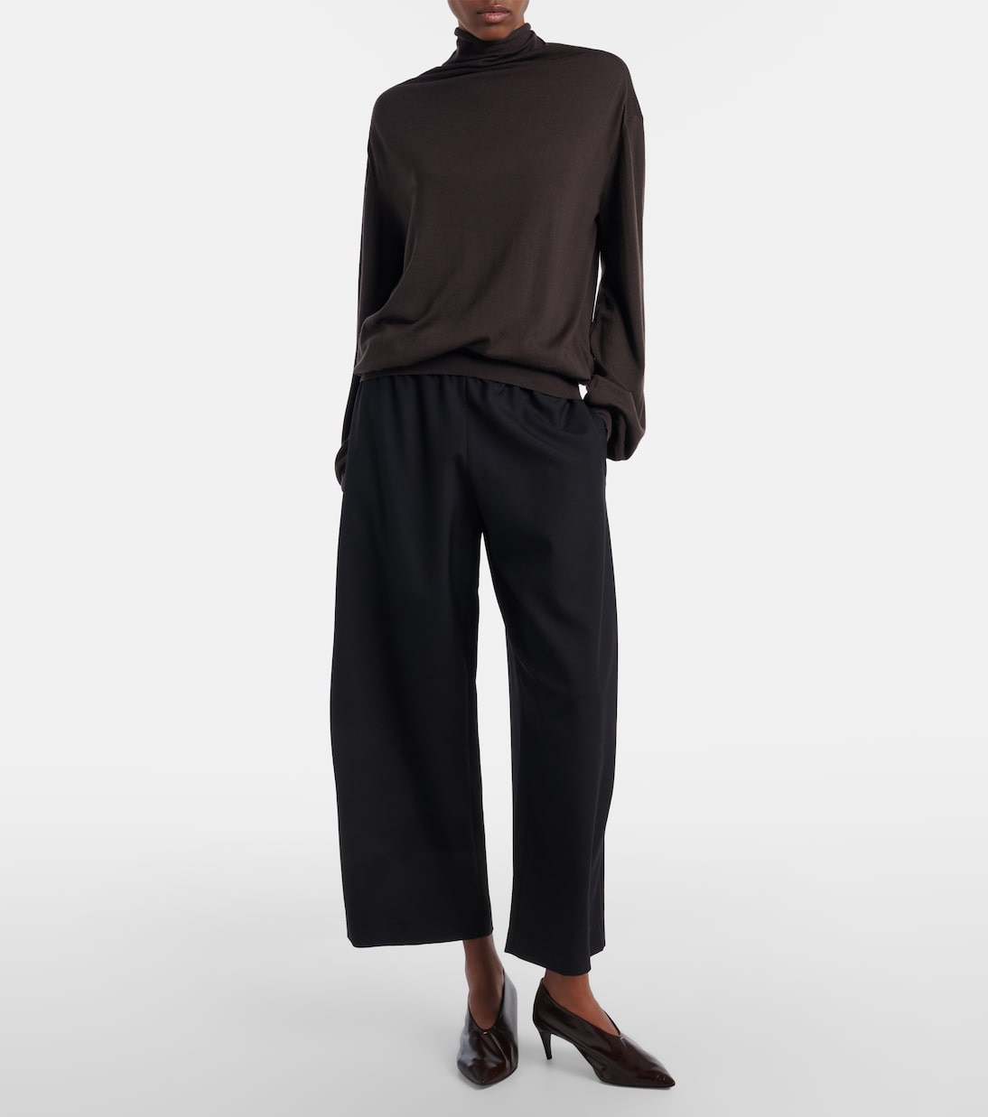 Roma virgin wool wide-leg pants | Khaite