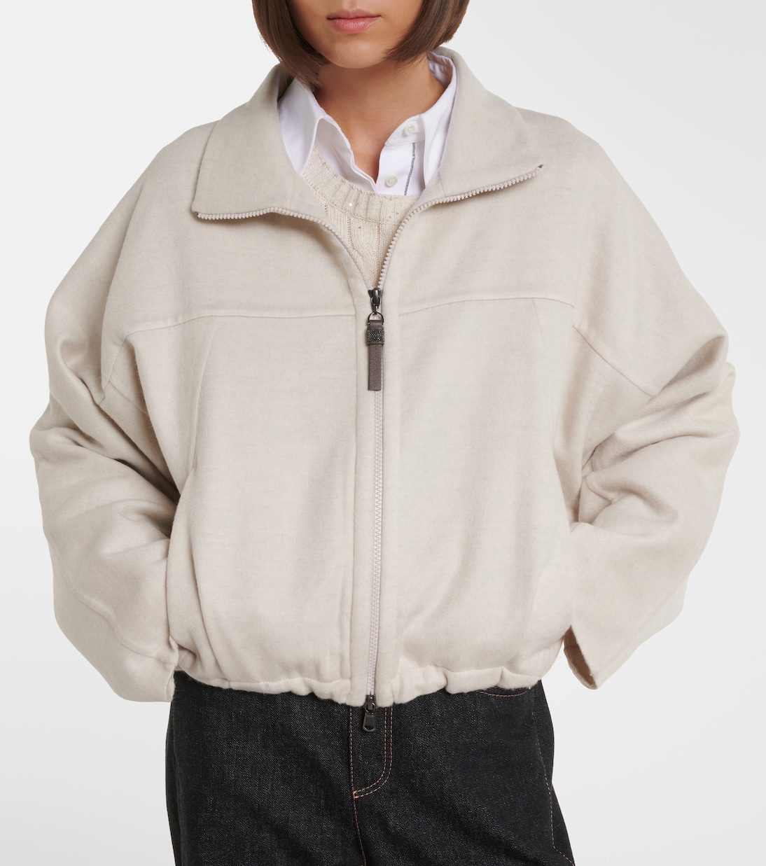 Veste Monili en laine vierge | Brunello Cucinelli