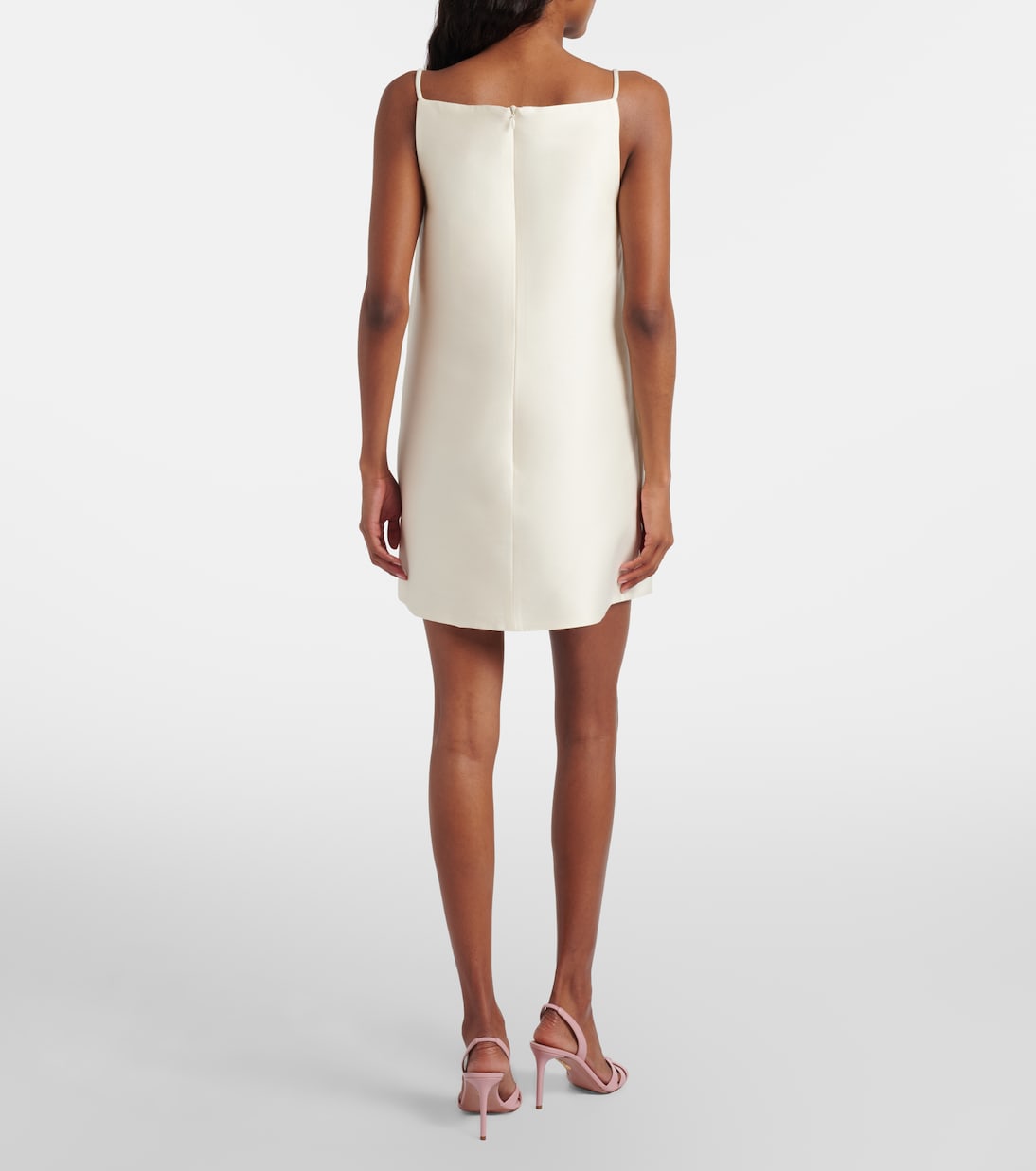 Robe Leia en laine et soie à ornements | Leo Lin