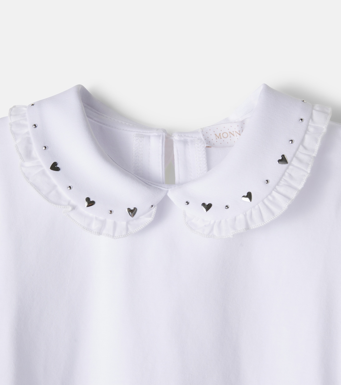 Embellished cotton-blend jersey T-shirt | Monnalisa