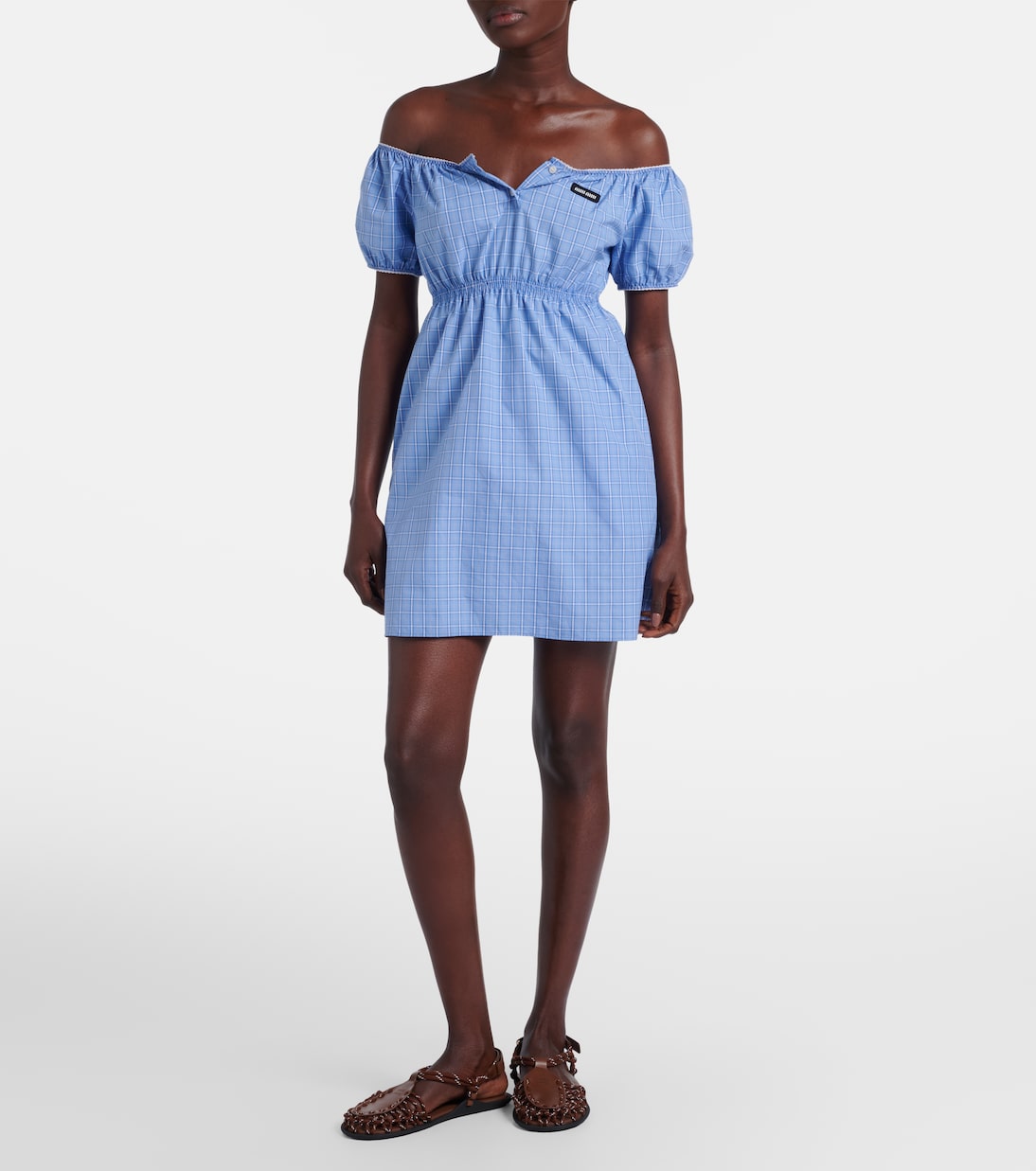 Sandalen mit Leder | Miu Miu