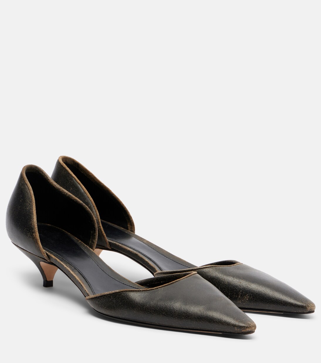 Liisa D'Orsay suede pumps | The Row