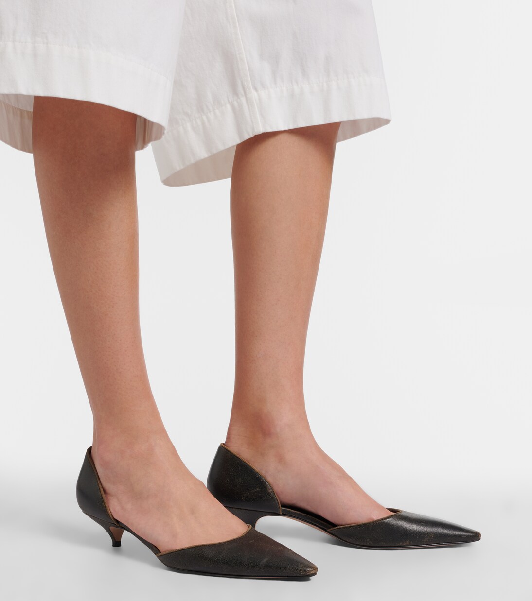 Liisa D'Orsay suede pumps | The Row