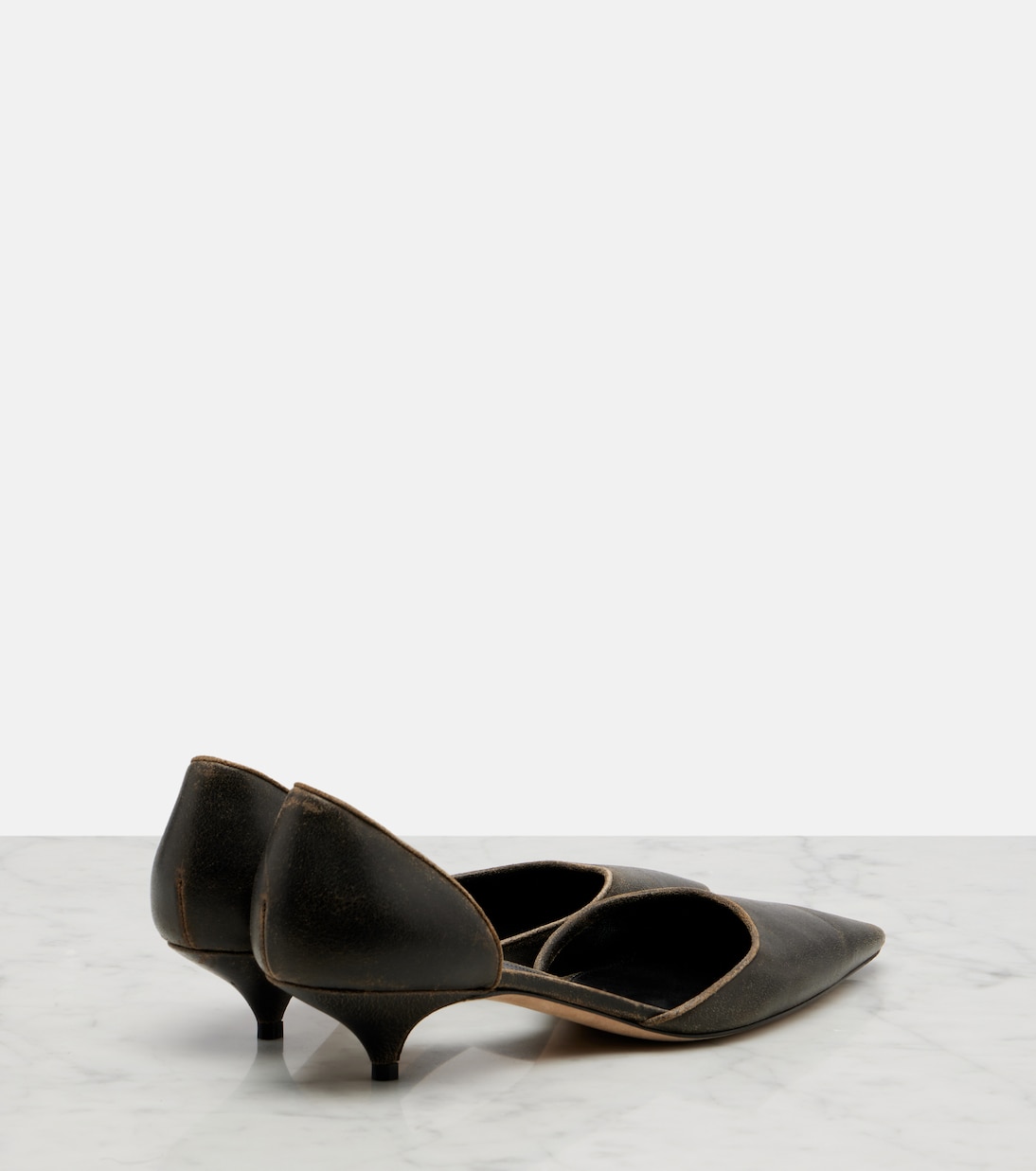 Liisa D'Orsay suede pumps | The Row