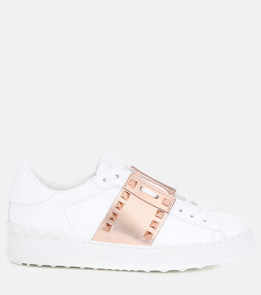 Valentino Garavani Rockstud Untitled leather sneakers | Valentino Garavani