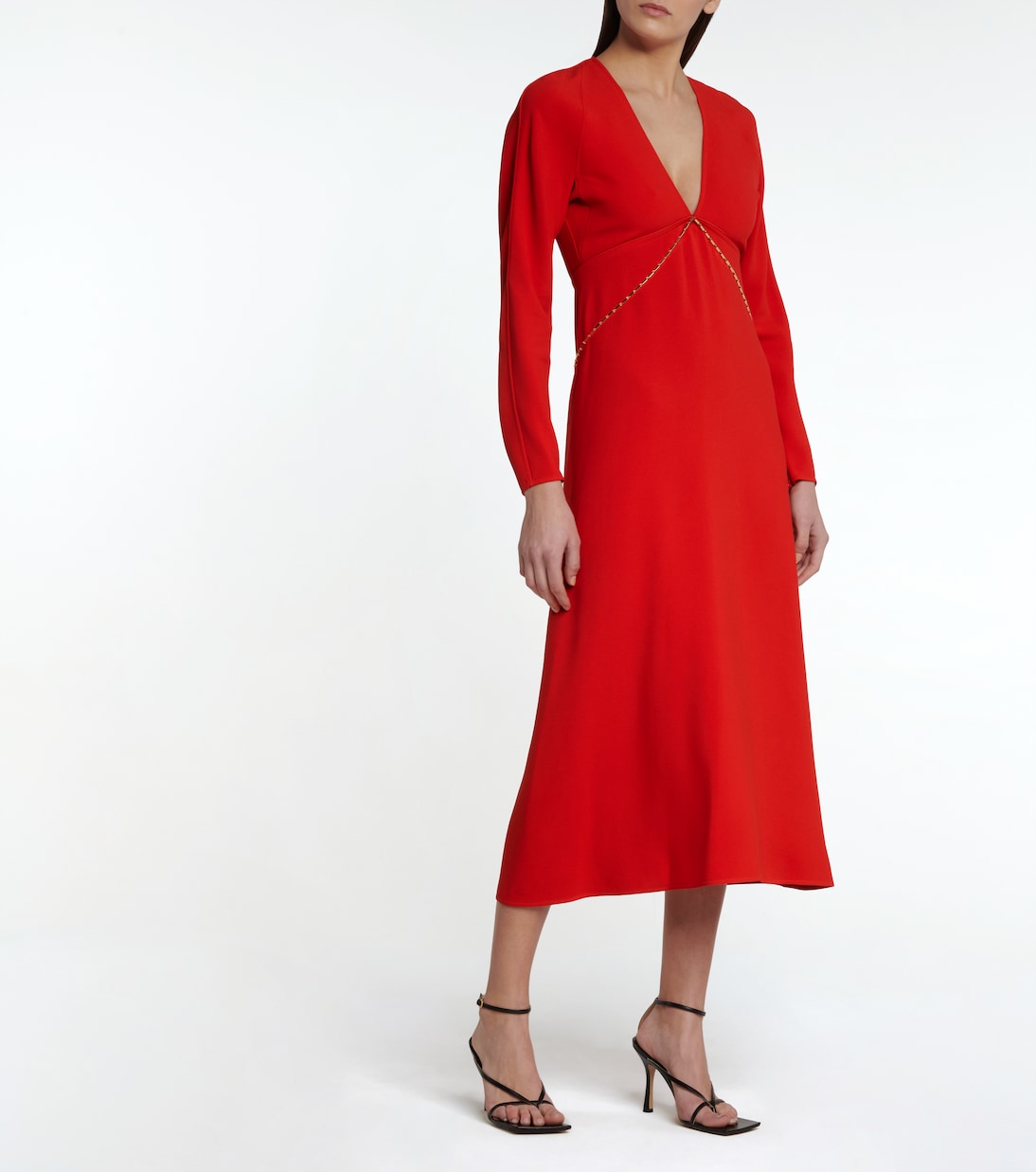 Robe midi à ornements | Victoria Beckham