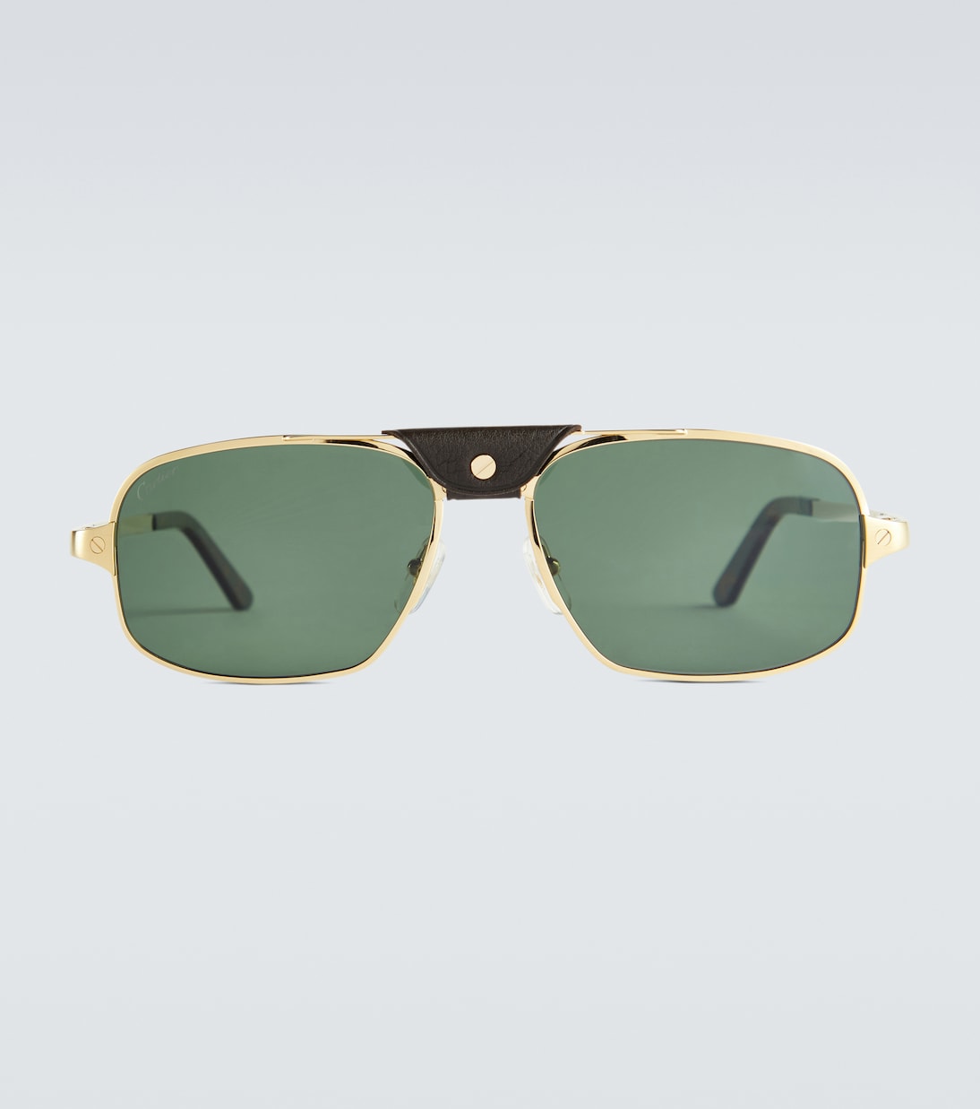 Sonnenbrille aus Metall und Leder | Cartier Eyewear Collection