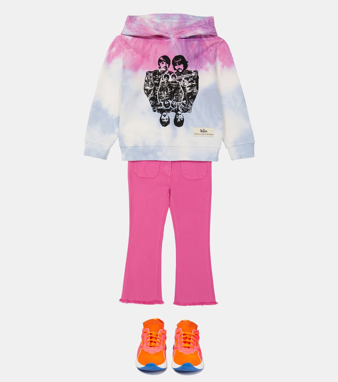 x The Beatles – Sweat-shirt à capuche tie & dye en coton | Stella McCartney Kids