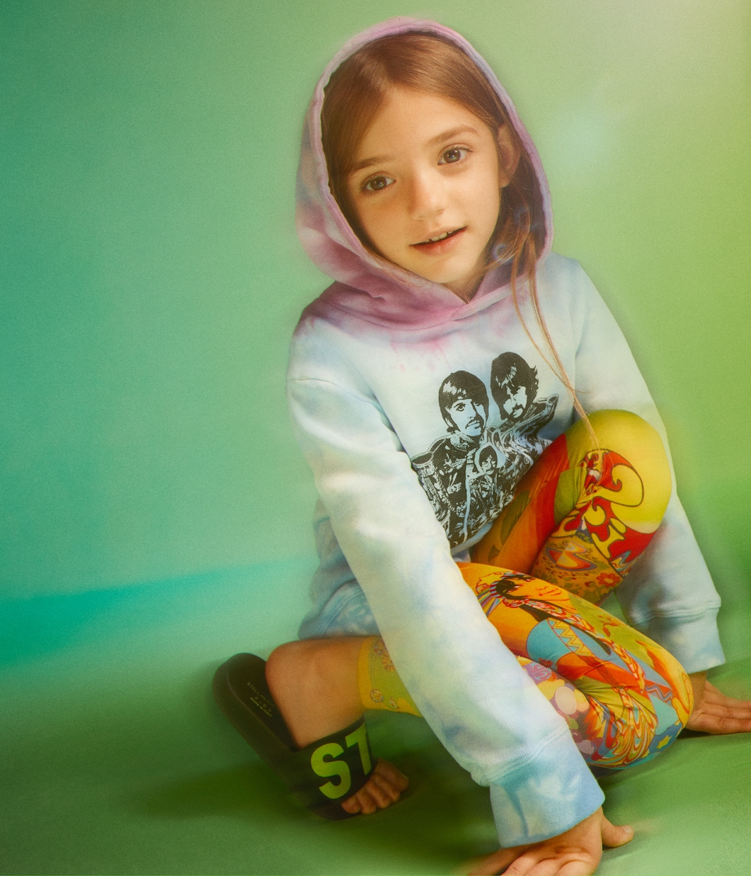 x The Beatles – Sweat-shirt à capuche tie & dye en coton | Stella McCartney Kids