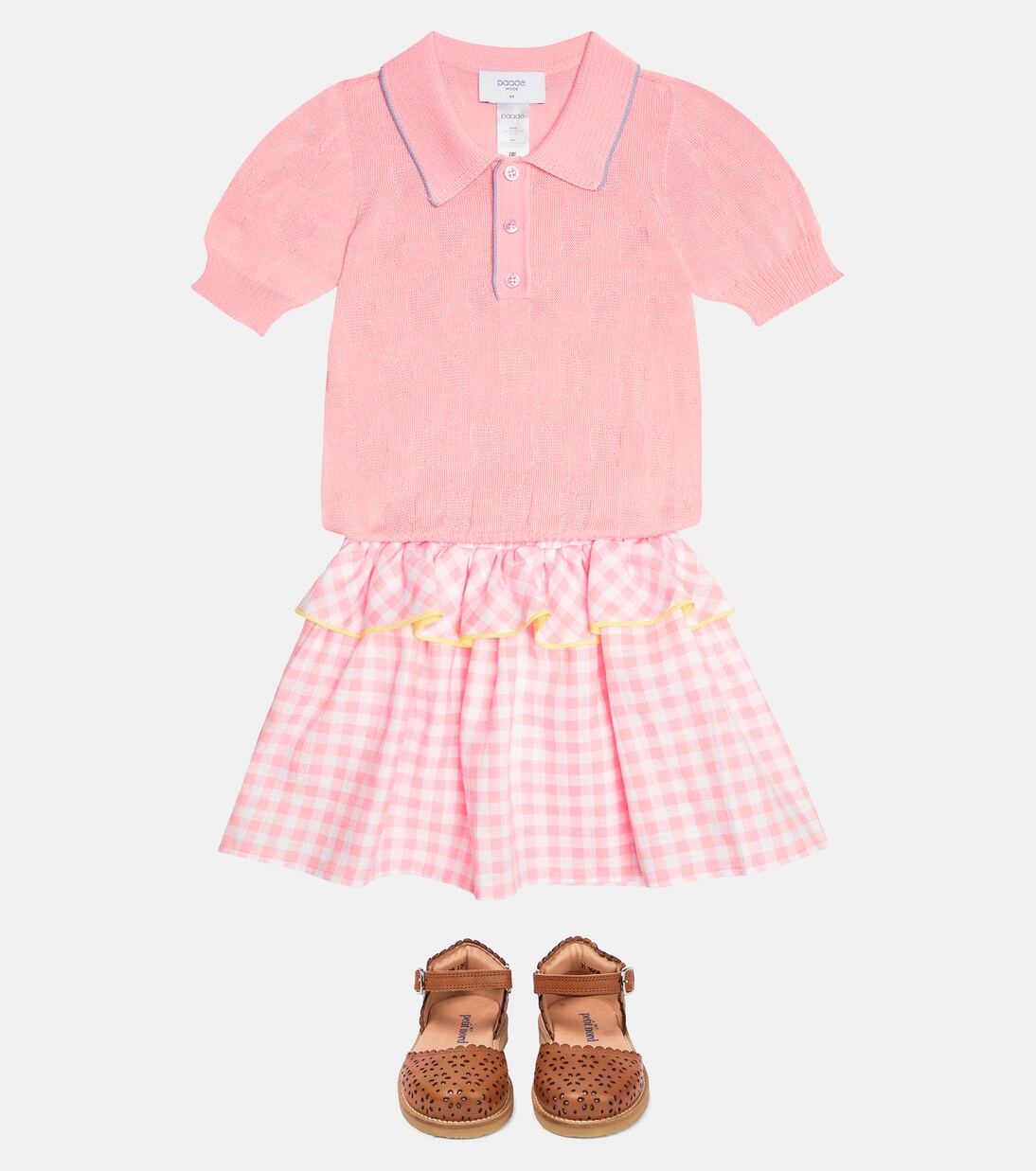 Robe en lin à carreaux | Paade Mode