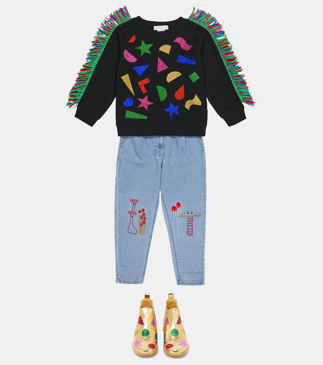 Sweat-shirt imprimé en coton | Stella McCartney Kids