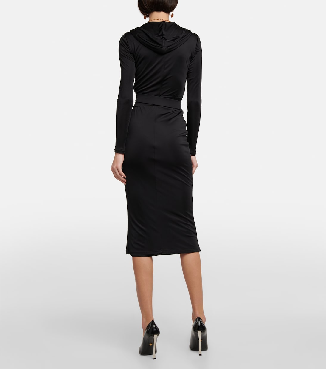 Robe midi Medusa Biggie à capuche | Versace