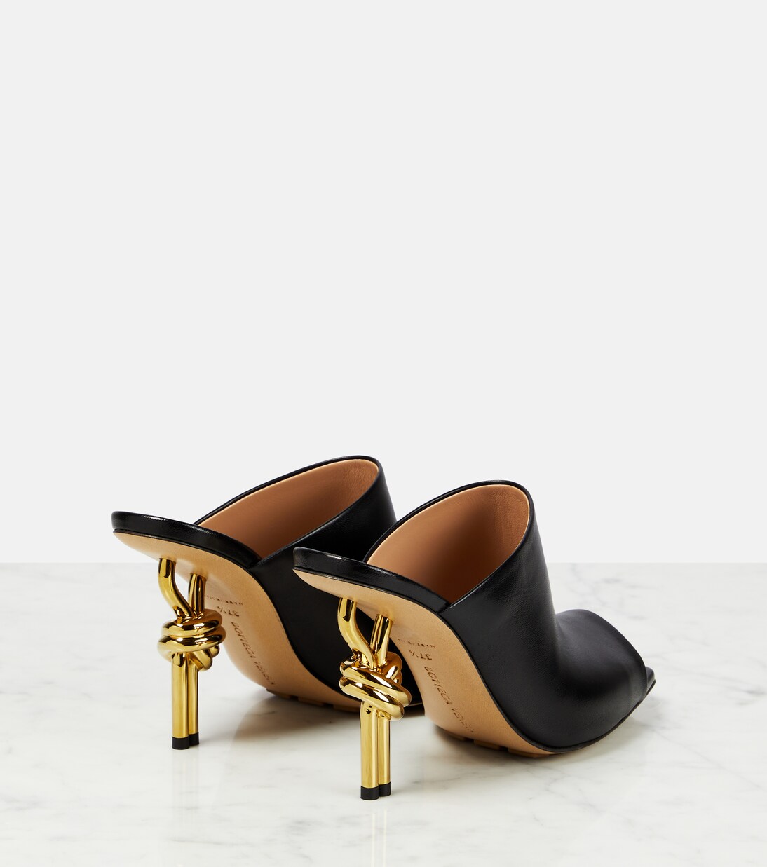 Pantoletten Knot aus Leder | Bottega Veneta