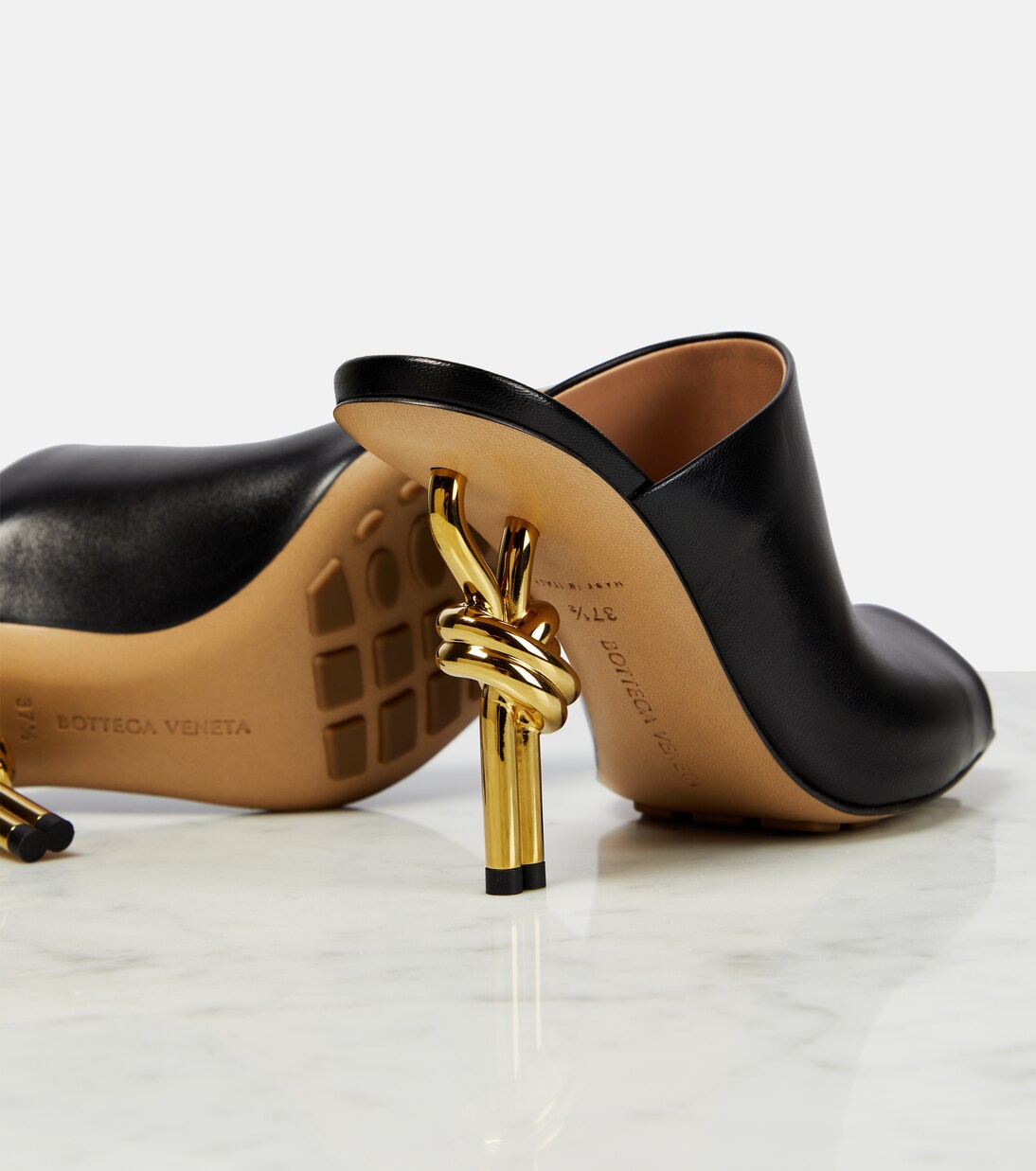 Pantoletten Knot aus Leder | Bottega Veneta