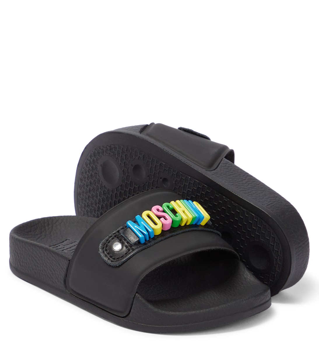 Logo rubber slides | Moschino Kids