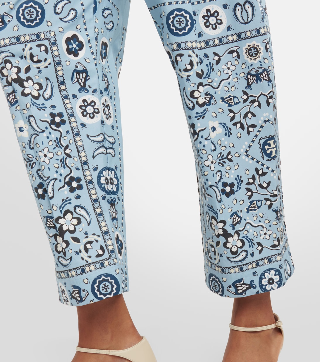 Printed cotton jumpsuit | Tory Burch