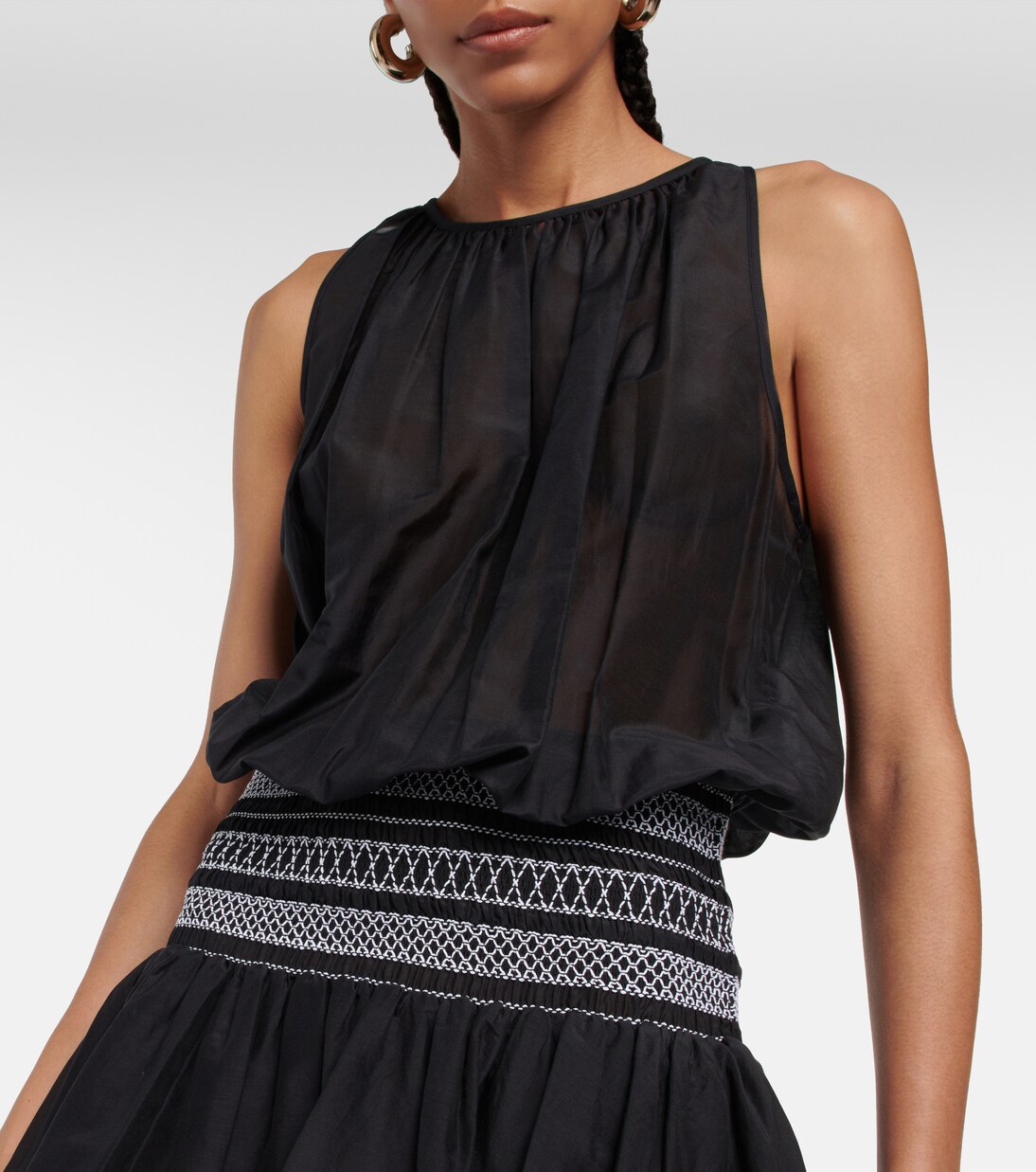 Robe en coton et soie | Tory Burch