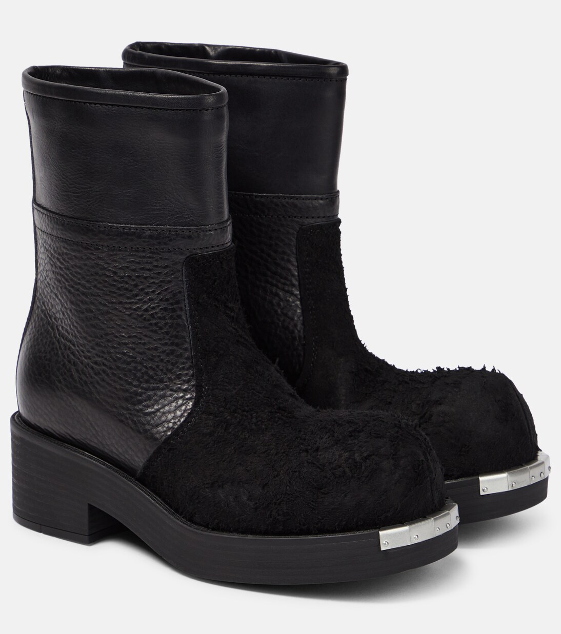 Leather and suede ankle boots | MM6 Maison Margiela