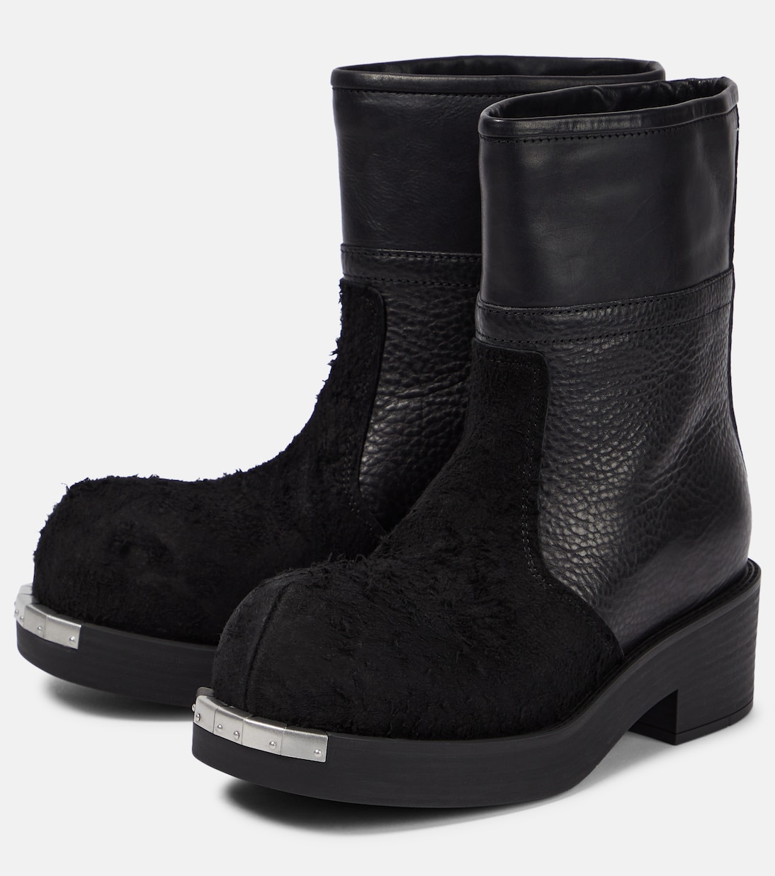 Leather and suede ankle boots | MM6 Maison Margiela