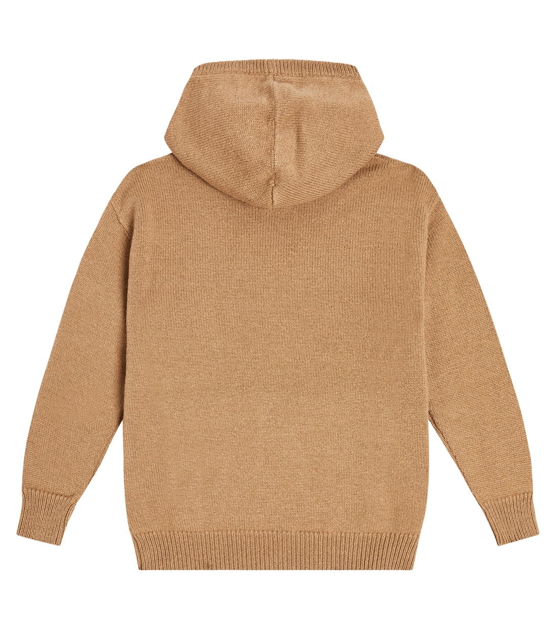 Logo intarsia wool and cashmere hoodie | Balmain Kids