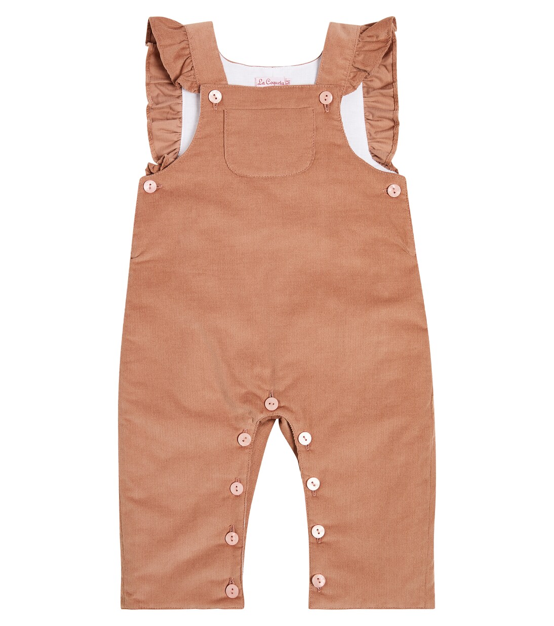 Baby Delphina cotton corduroy overalls | La Coqueta