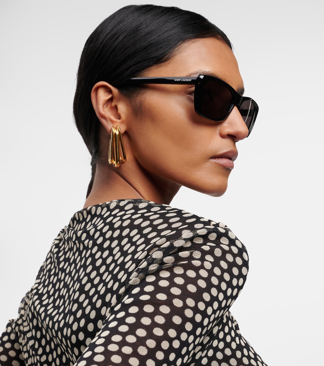 SL 613 rectangular sunglasses | Saint Laurent