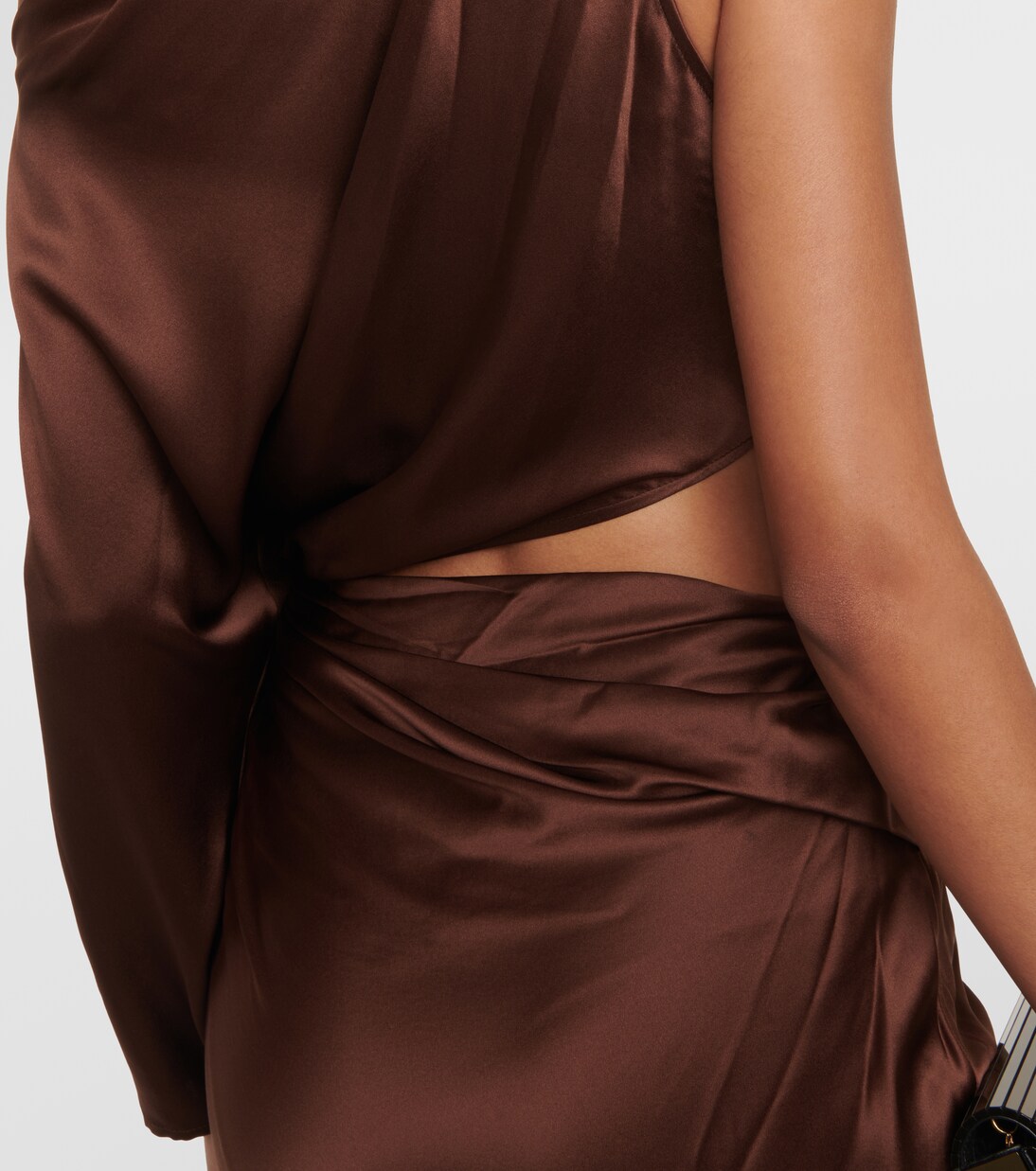 One-Shoulder-Robe aus Seide | The Sei