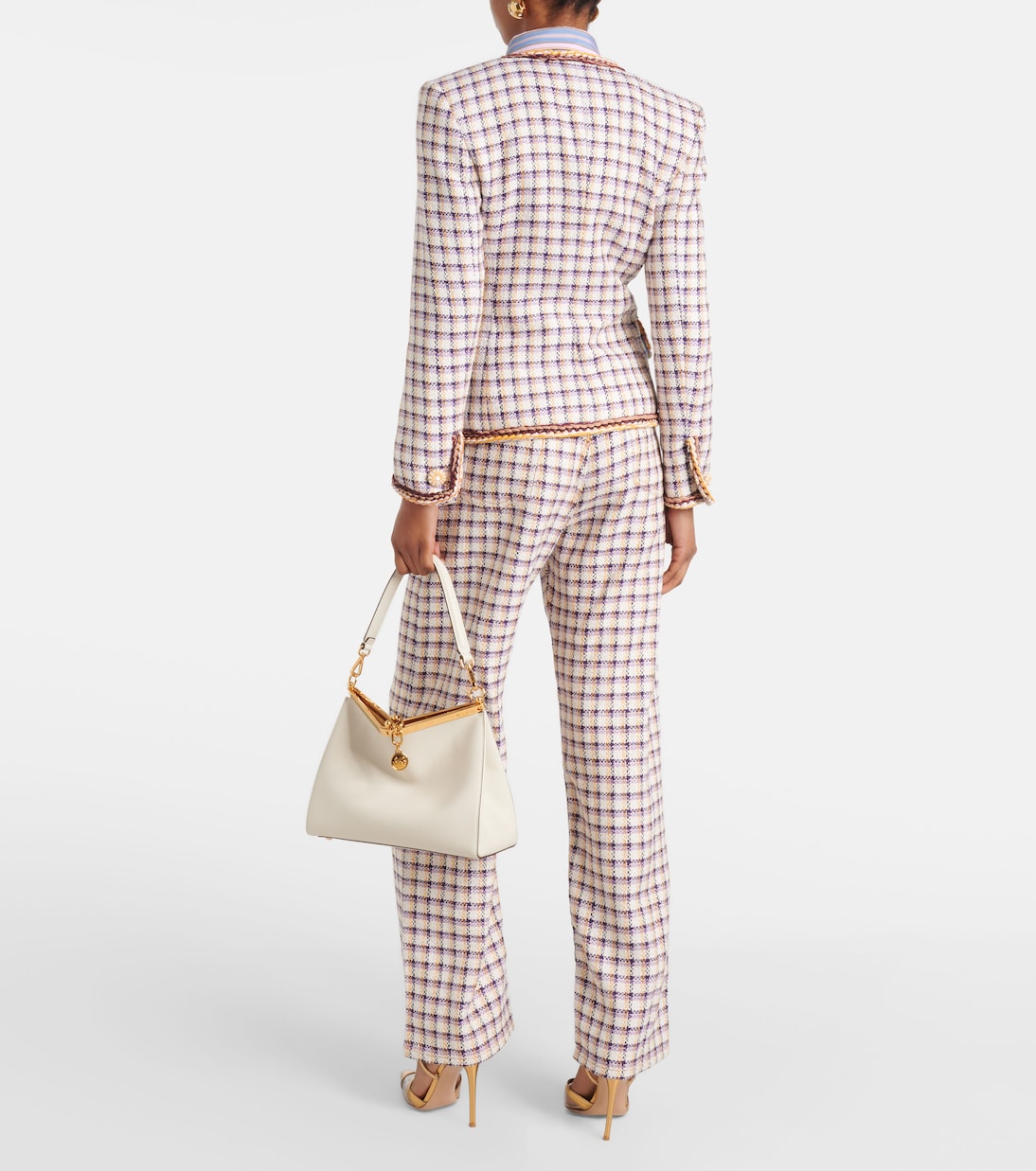 Checked cotton-blend jacket | Etro