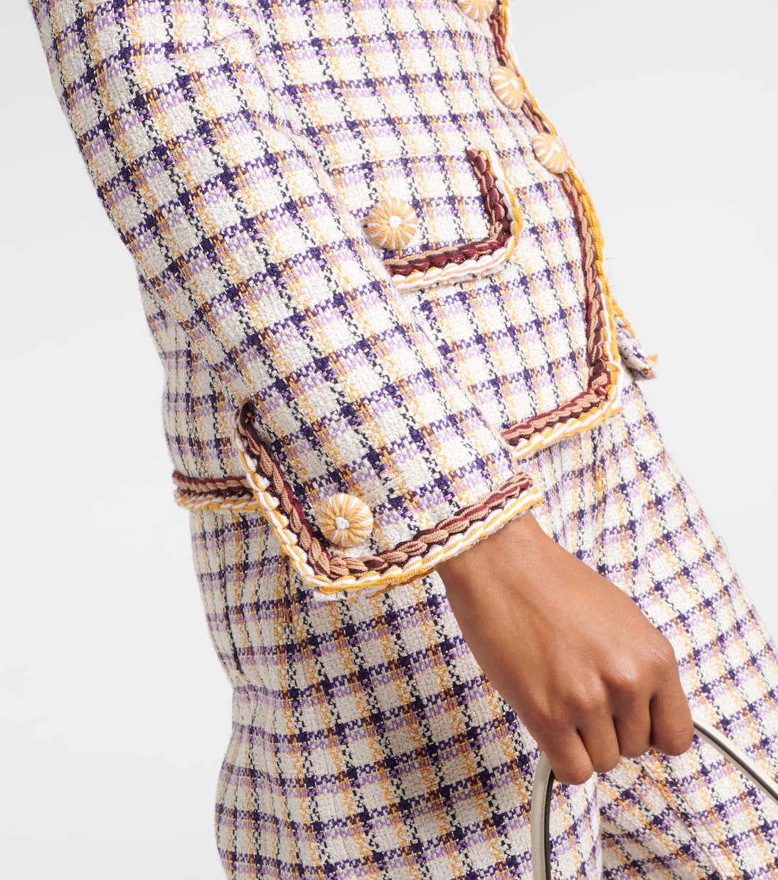 Checked cotton-blend jacket | Etro