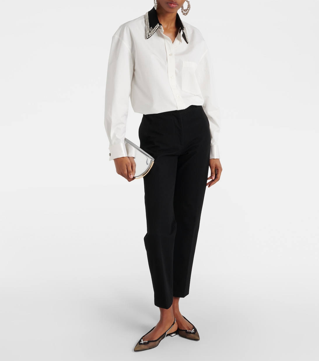 Forbidden Love mesh and suede slingback flats | Aquazzura