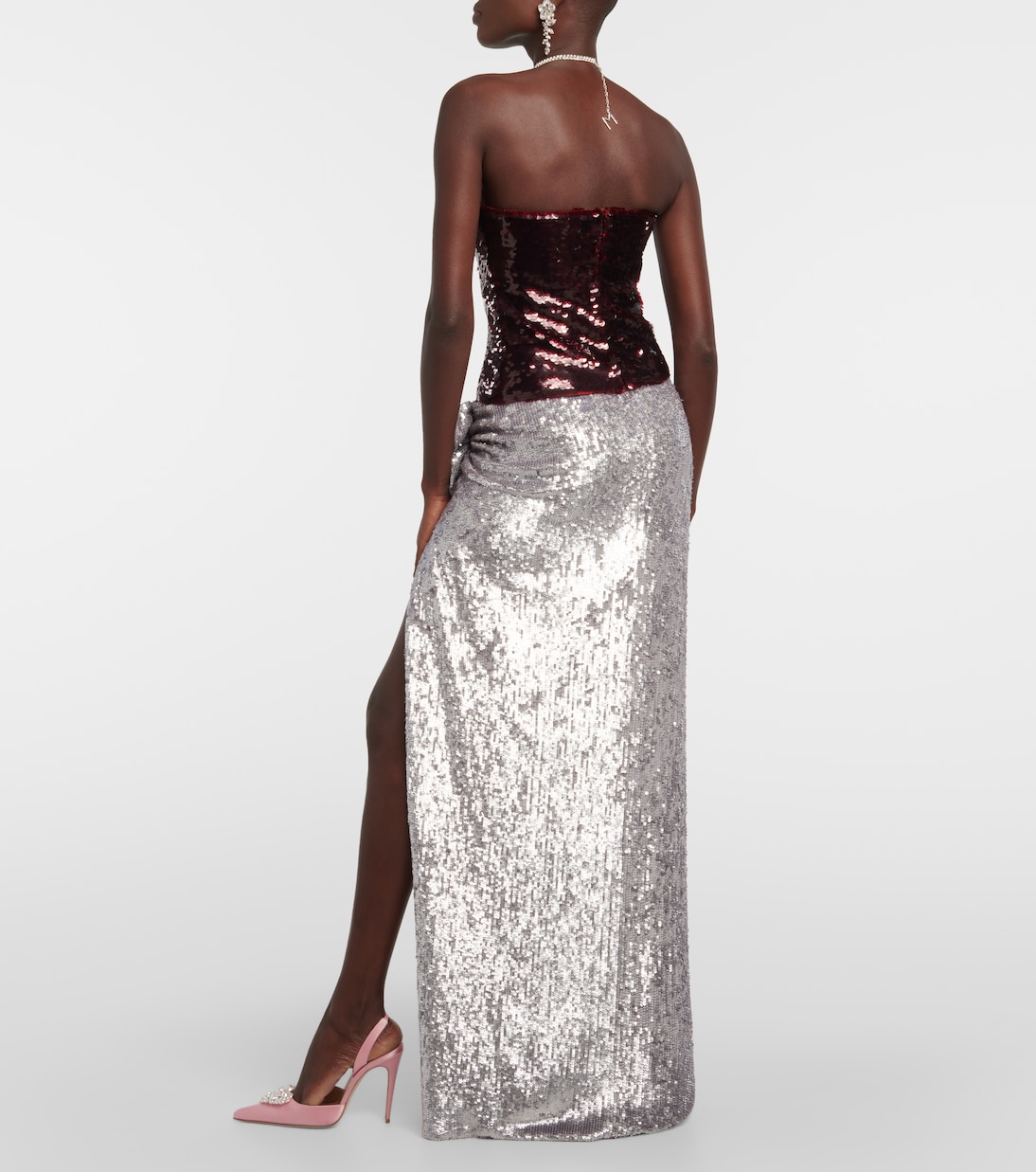 Bustier-Top mit Pailletten | Magda Butrym