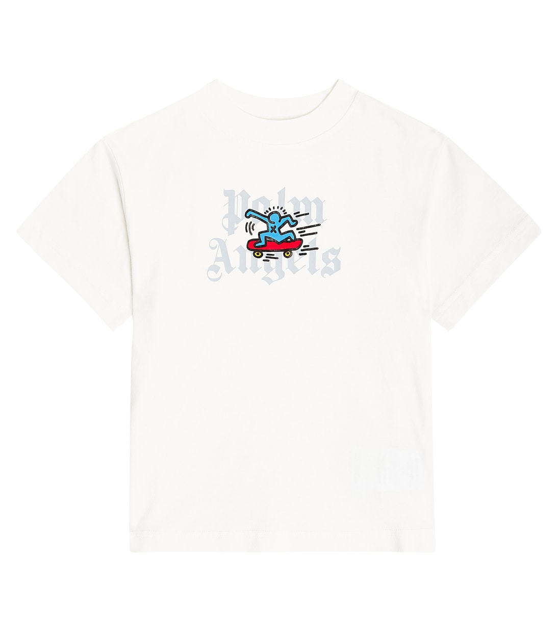 T-shirt in jersey di cotone con logo | Palm Angels Kids