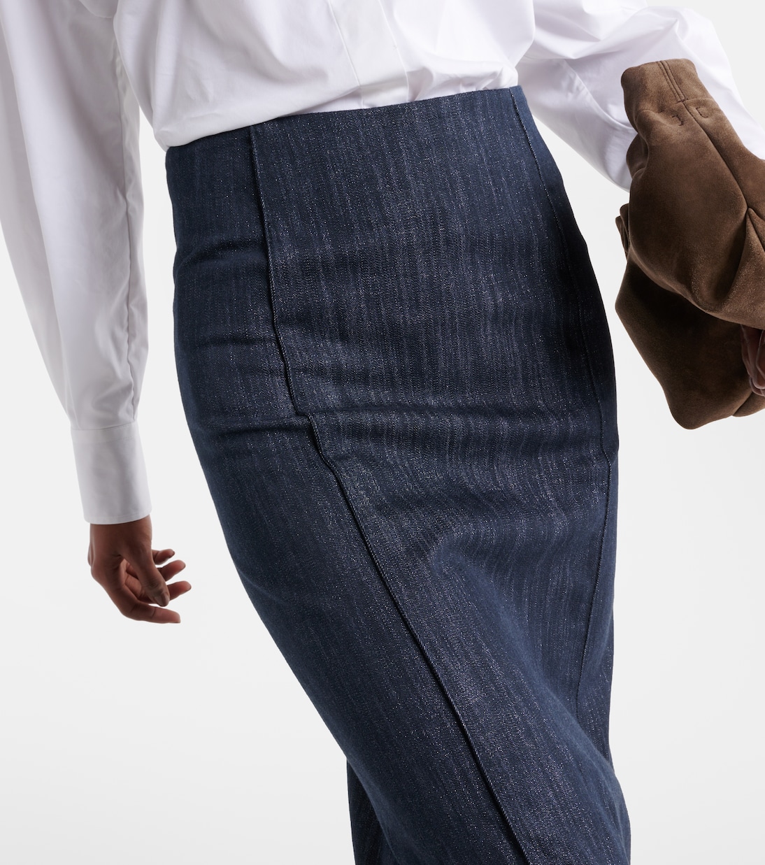 Cotton-blend maxi skirt | Brunello Cucinelli