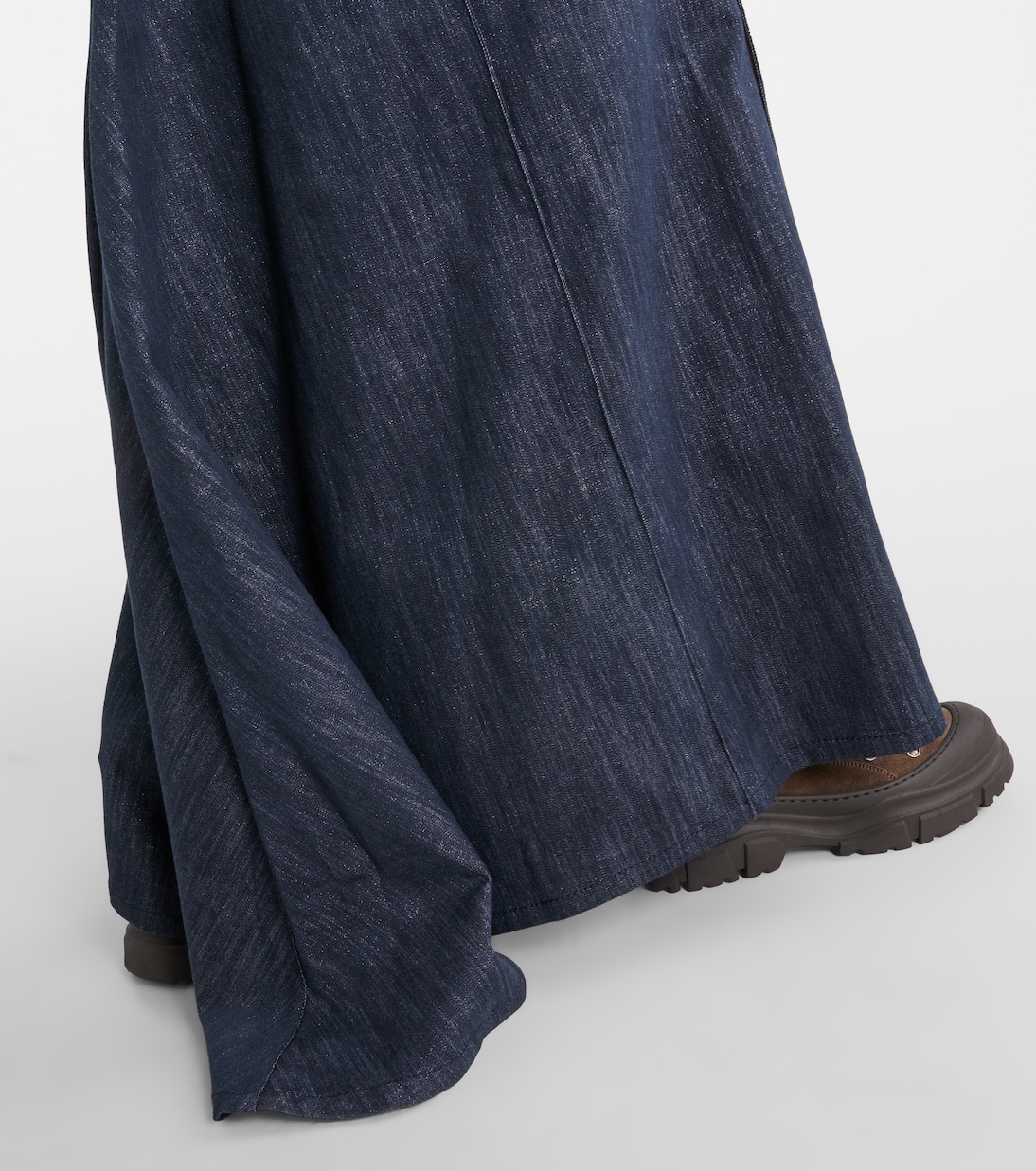 Cotton-blend maxi skirt | Brunello Cucinelli