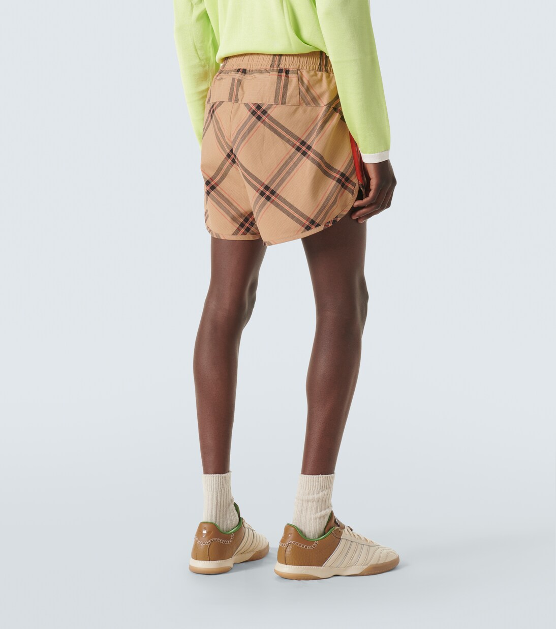x Wales Bonner checked cotton jacquard shorts | Adidas