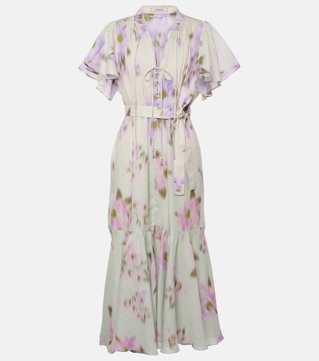 Robe midi Blooming Volumes en coton | Dorothee Schumacher