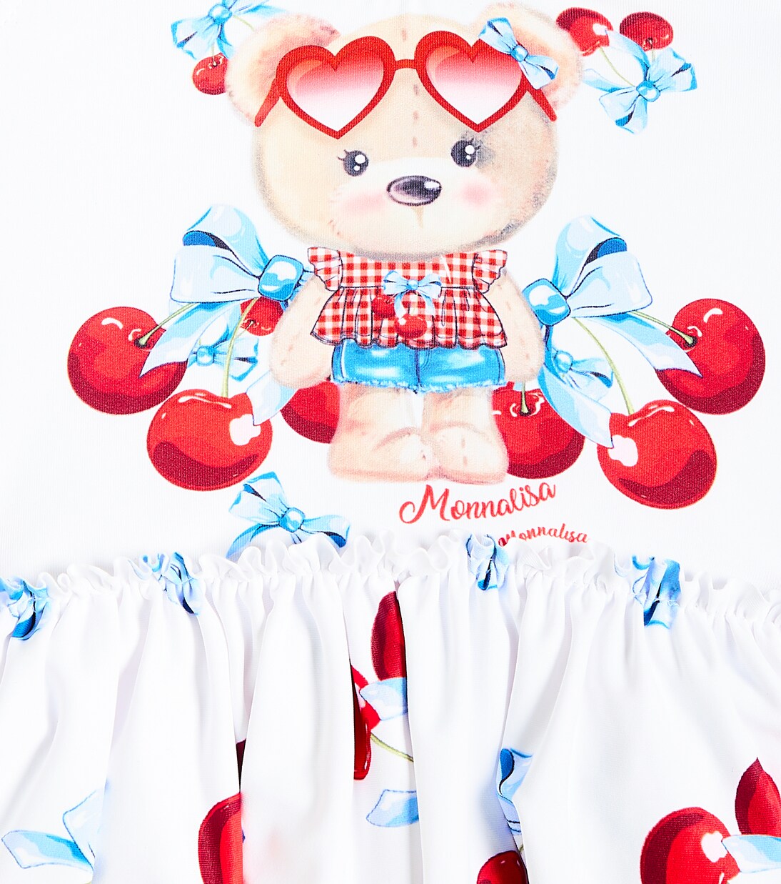 Baby printed ruffled swimsuit | Monnalisa